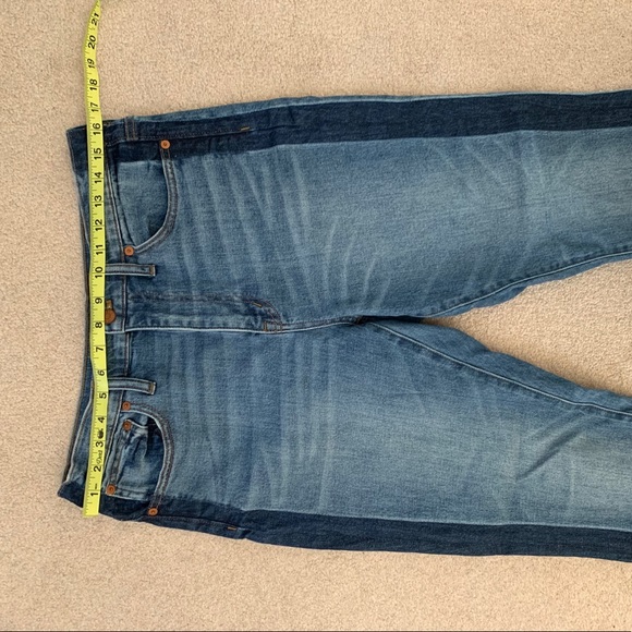 Madewell high-rise slim boyfriend tuxedo stripe - Picture 6 of 9